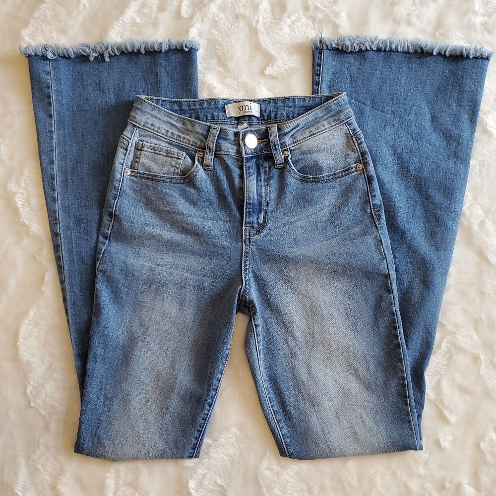 YMI High Rise Super Flare Rip+Tear Jeans - Picture 3 of 10